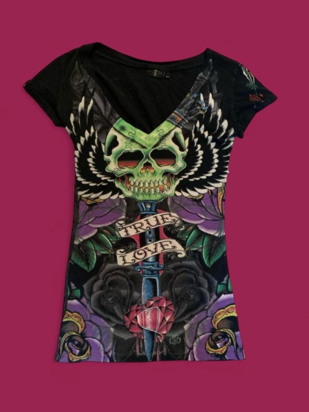 2000s ed hardy christian audigier tee